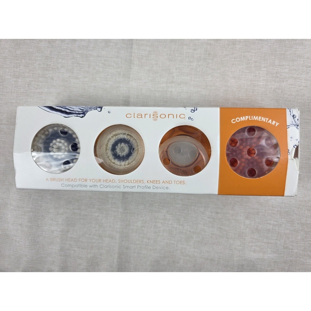 CLARISONIC SONIC CLEANSING BRUSH HEAD COLLECTION SPECIAL EDITION NEW 4 Piece
